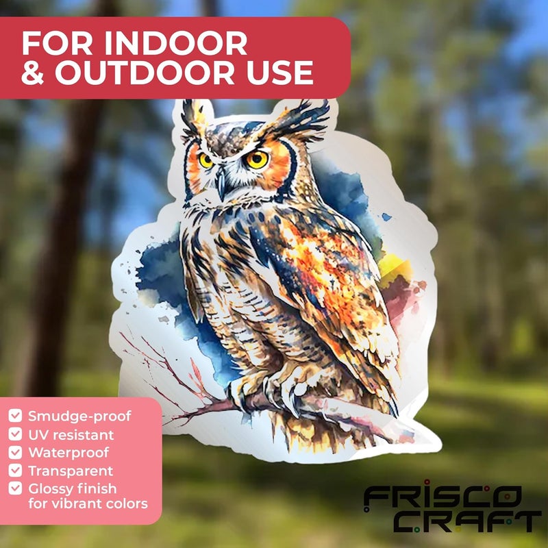 Frisco Craft Transparent Self Adhesive Laminating Roll - Self Laminating Sheets for Decals, Sticker, Photos & More - No Heat Sealing, Glossy, Clear Sheets (12" x 30 ft) - Image 4